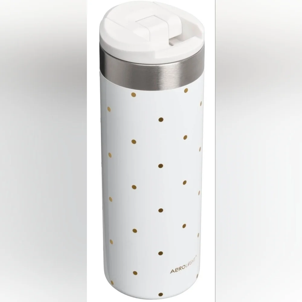 Stanley 16oz Stainless Steel Aero Light Transit Bottle Frost Polka Dot NEW